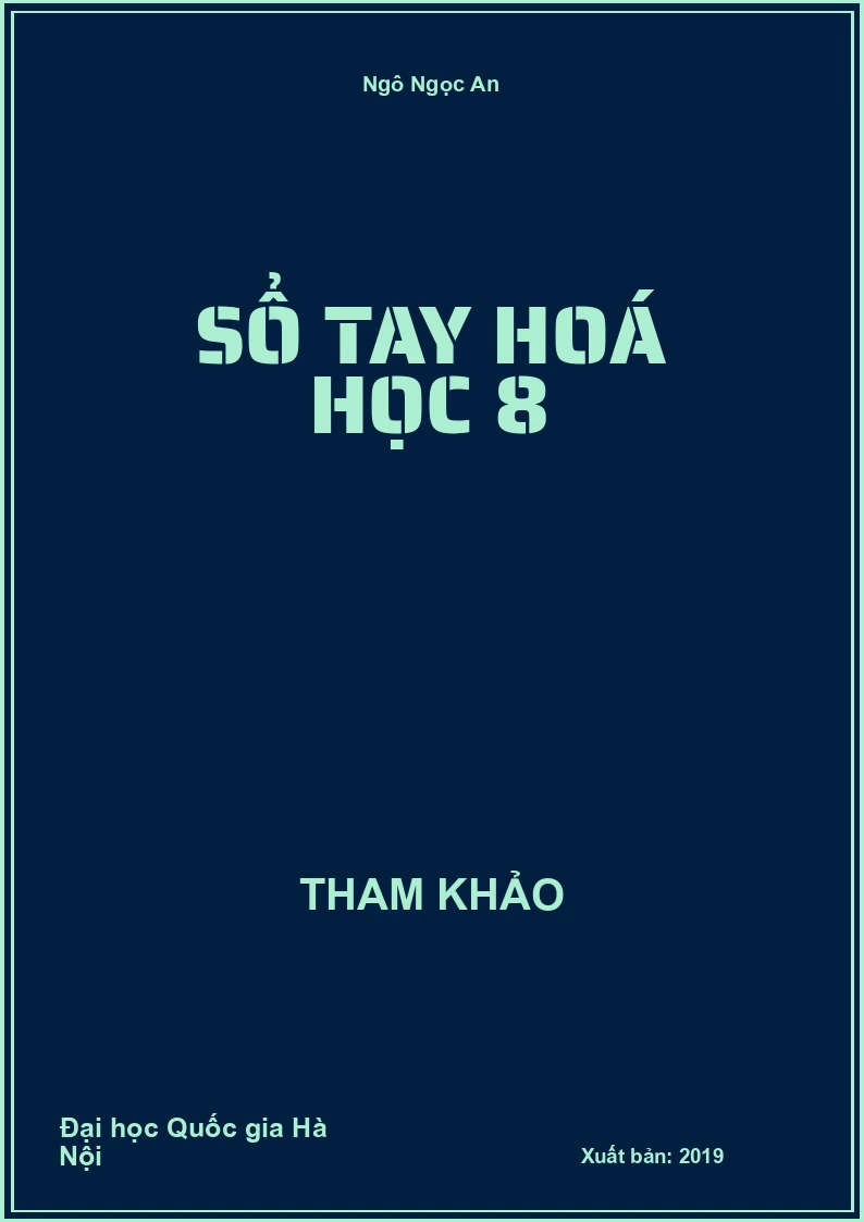 Sổ tay Hoá học 8