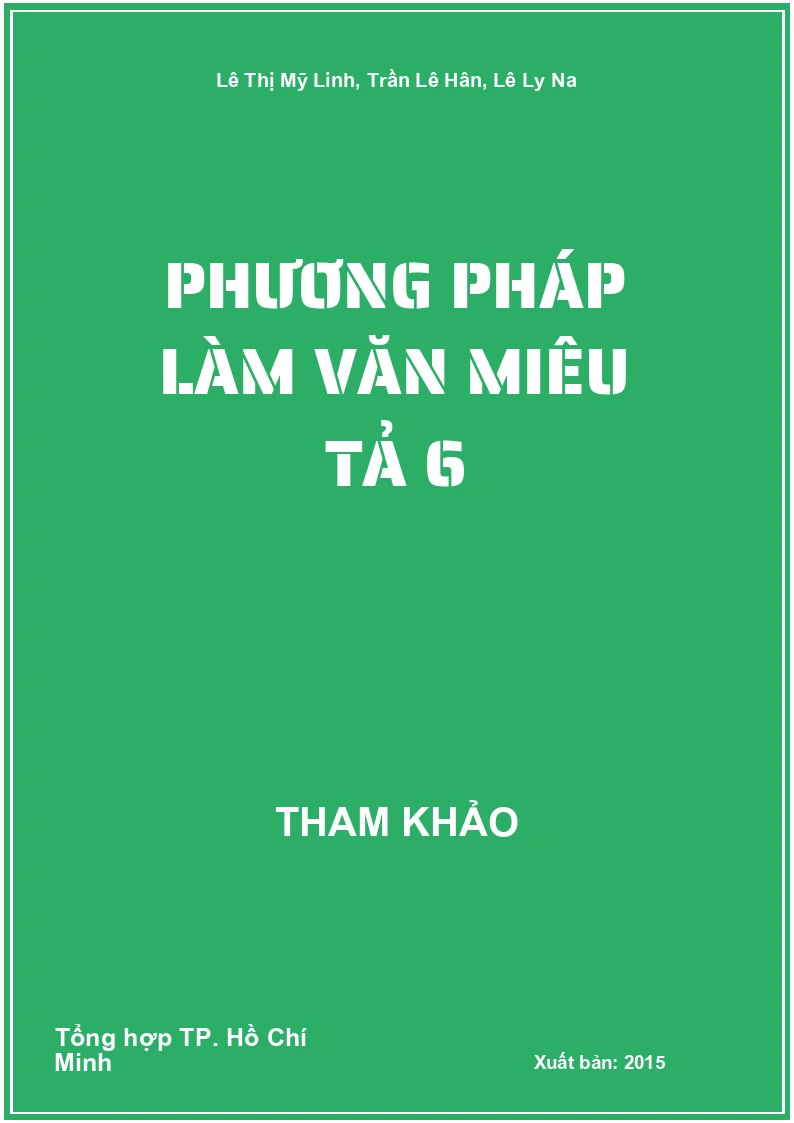 Phương pháp làm Văn miêu tả 6