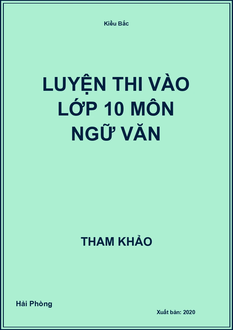 Luyện thi vào lớp 10 môn Ngữ Văn