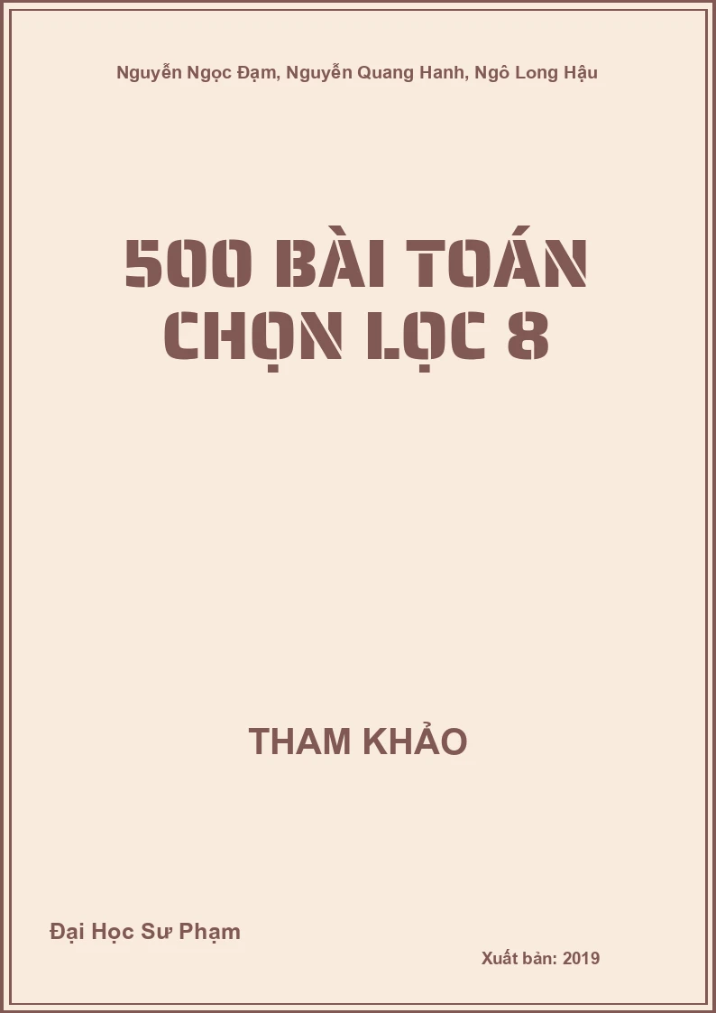 500 bài Toán chọn lọc 8