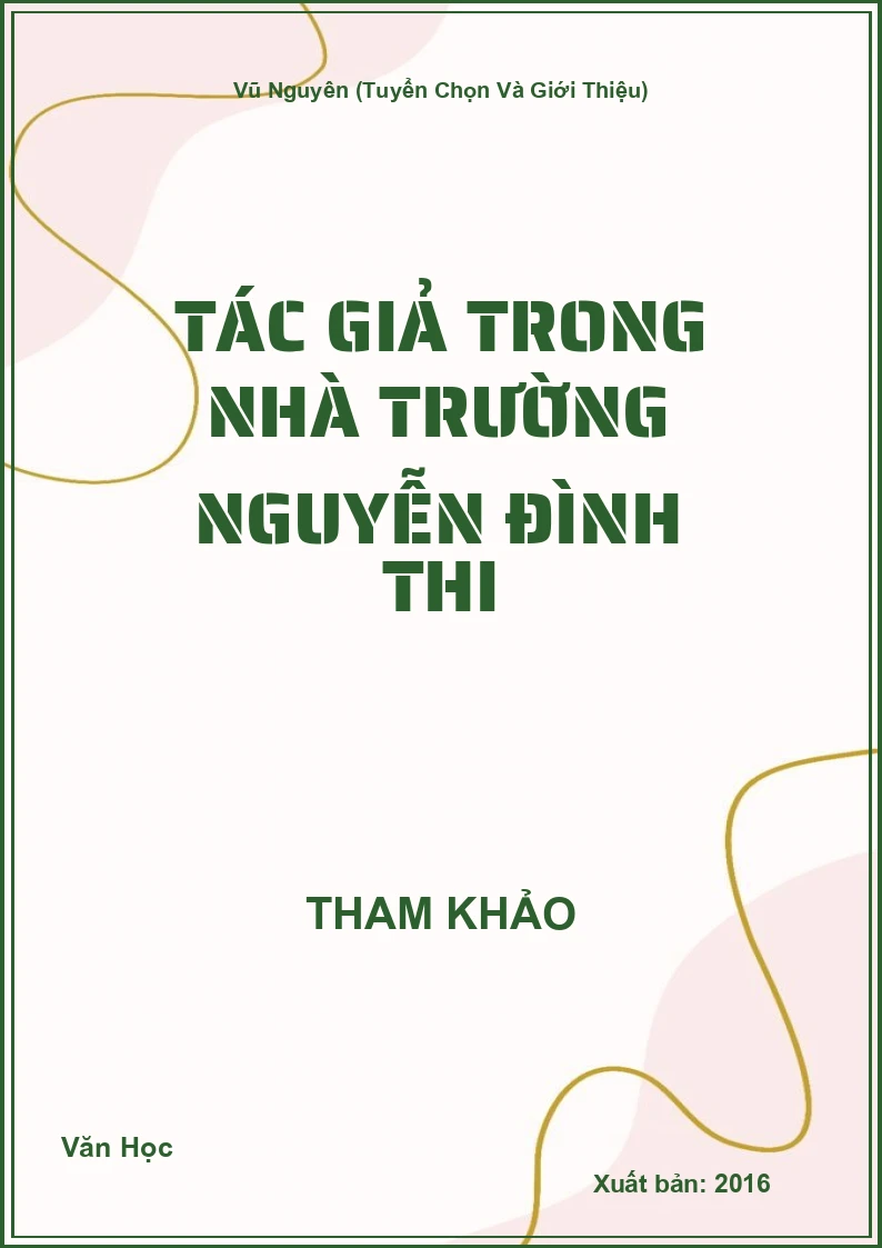 Tác giả trong nhà trường Nguyễn Đình Thi