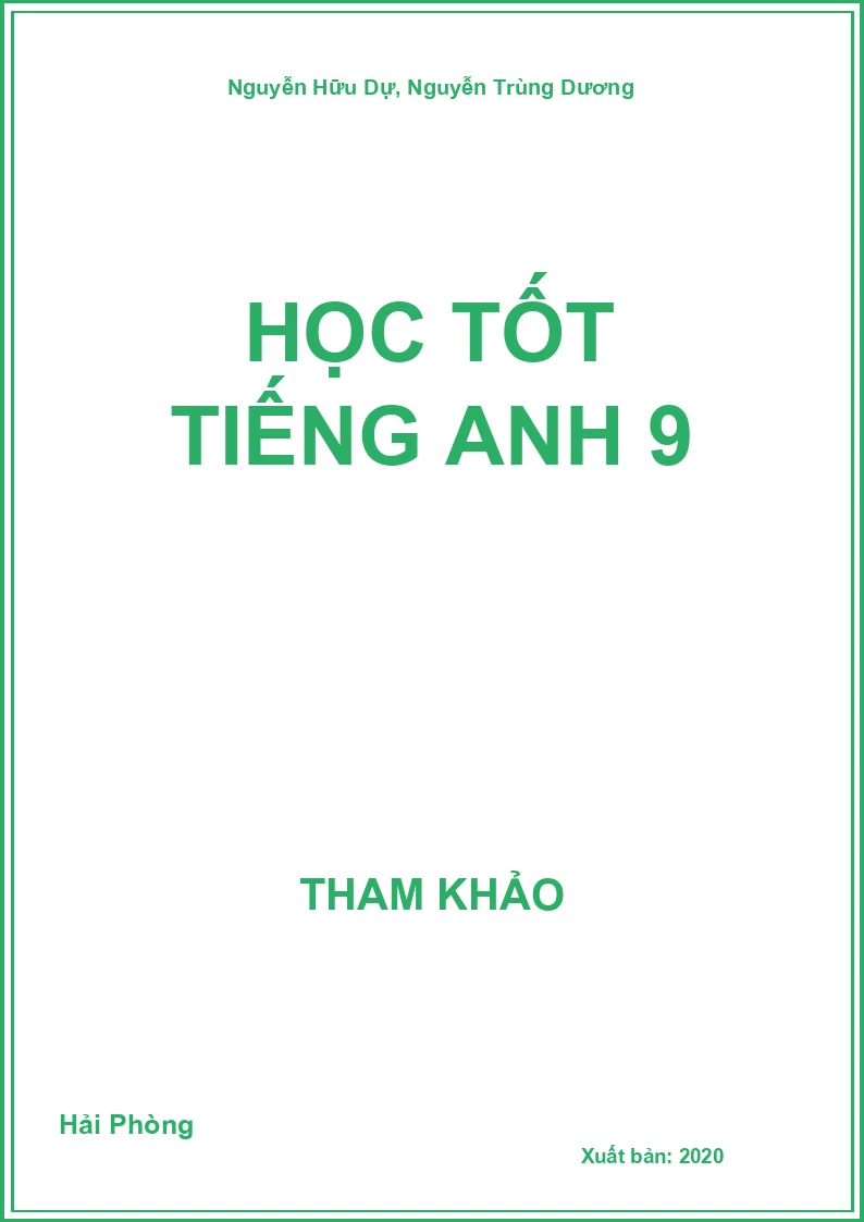 Học tốt Tiếng Anh 9