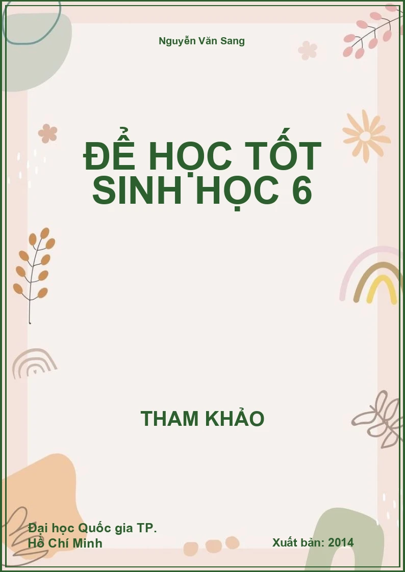 Để học tốt Sinh Học 6
