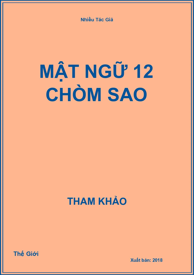 Mật ngữ 12 chòm sao