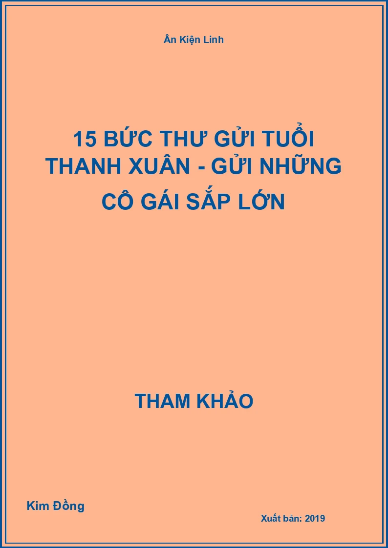 15 bức thư gửi tuổi thanh xuân - gửi những cô gái sắp lớn