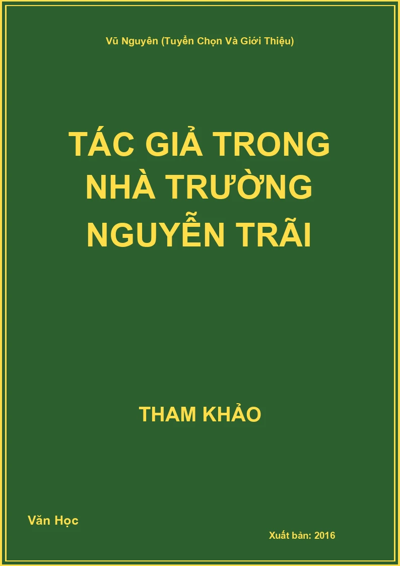 Tác giả trong nhà trường Nguyễn Trãi