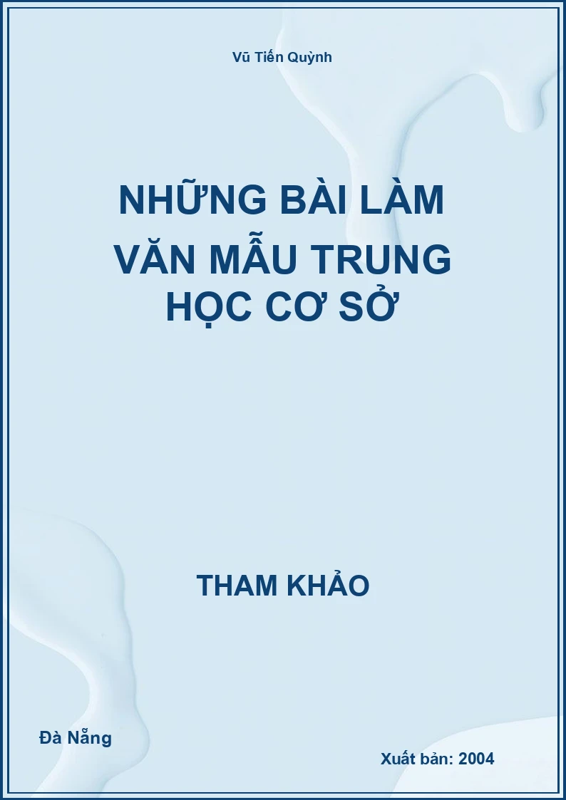 Những bài làm Văn mẫu trung học cơ sở