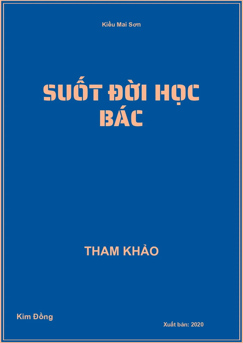 Suốt đời học Bác