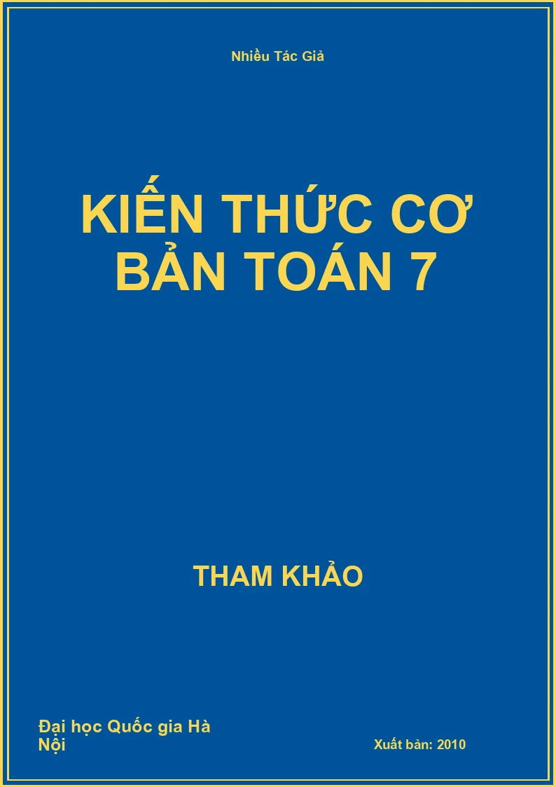 Kiến thức cơ bản Toán 7