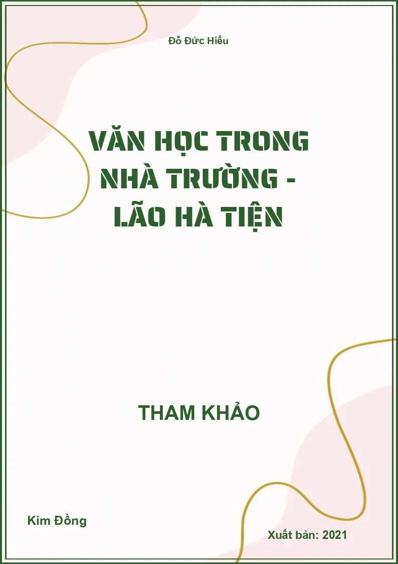 Văn học trong nhà trường - Lão Hà Tiện