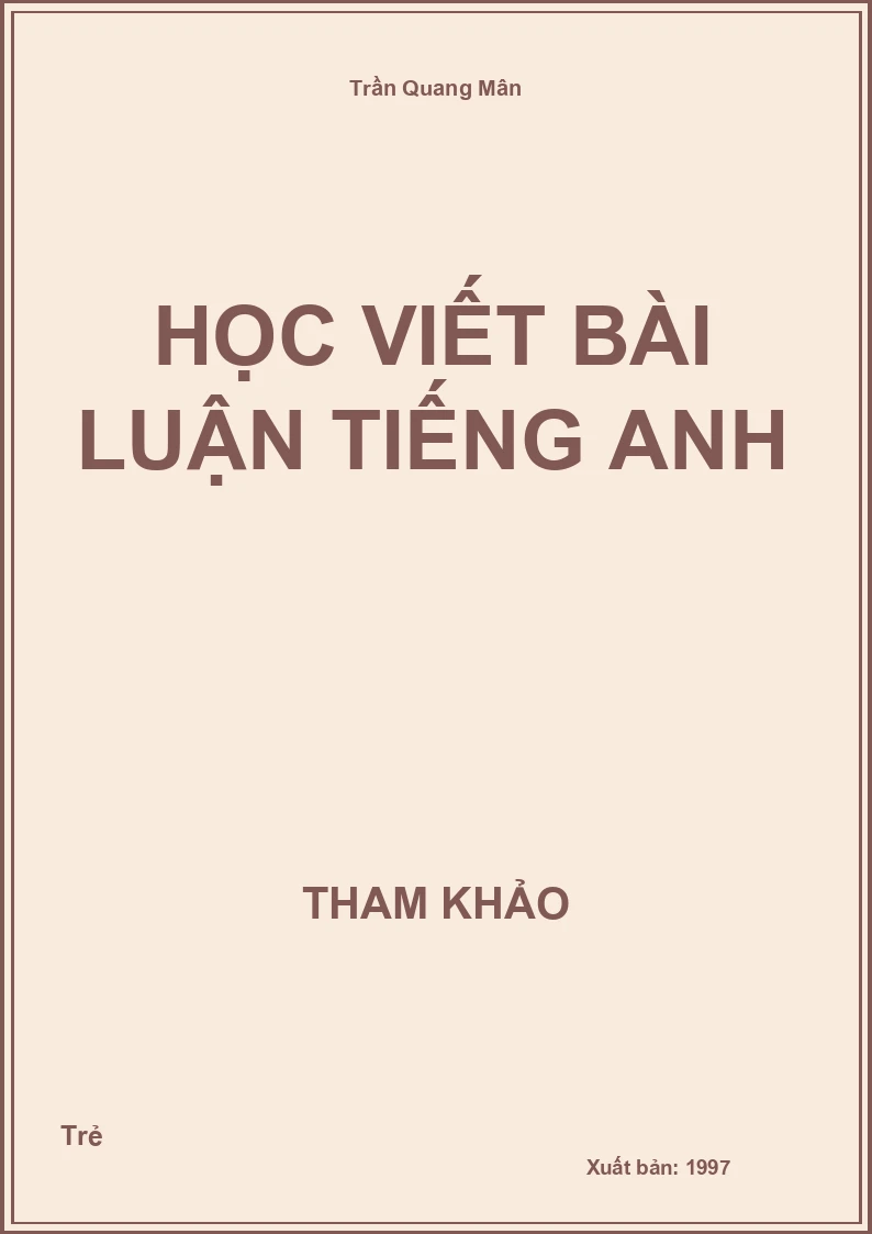 Học viết bài luận Tiếng Anh