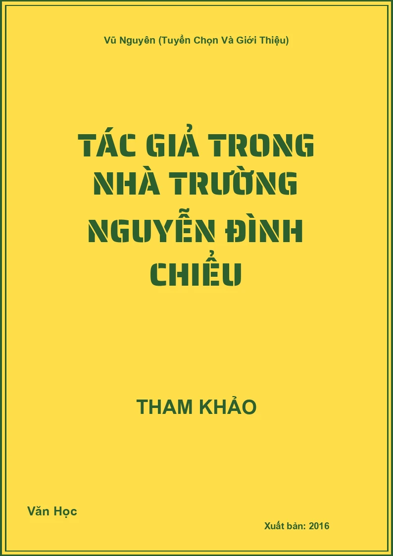 Tác giả trong nhà trường Nguyễn Đình Chiểu