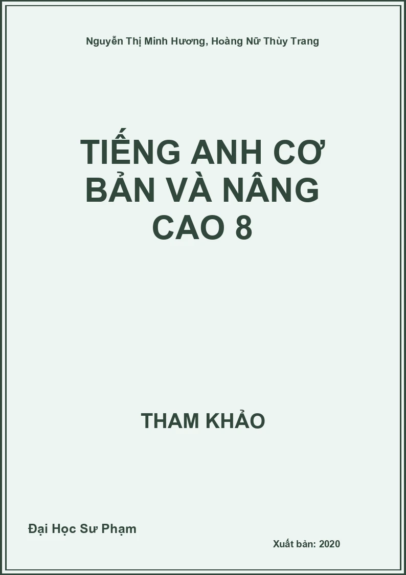 Tiếng Anh cơ bản và nâng cao 8