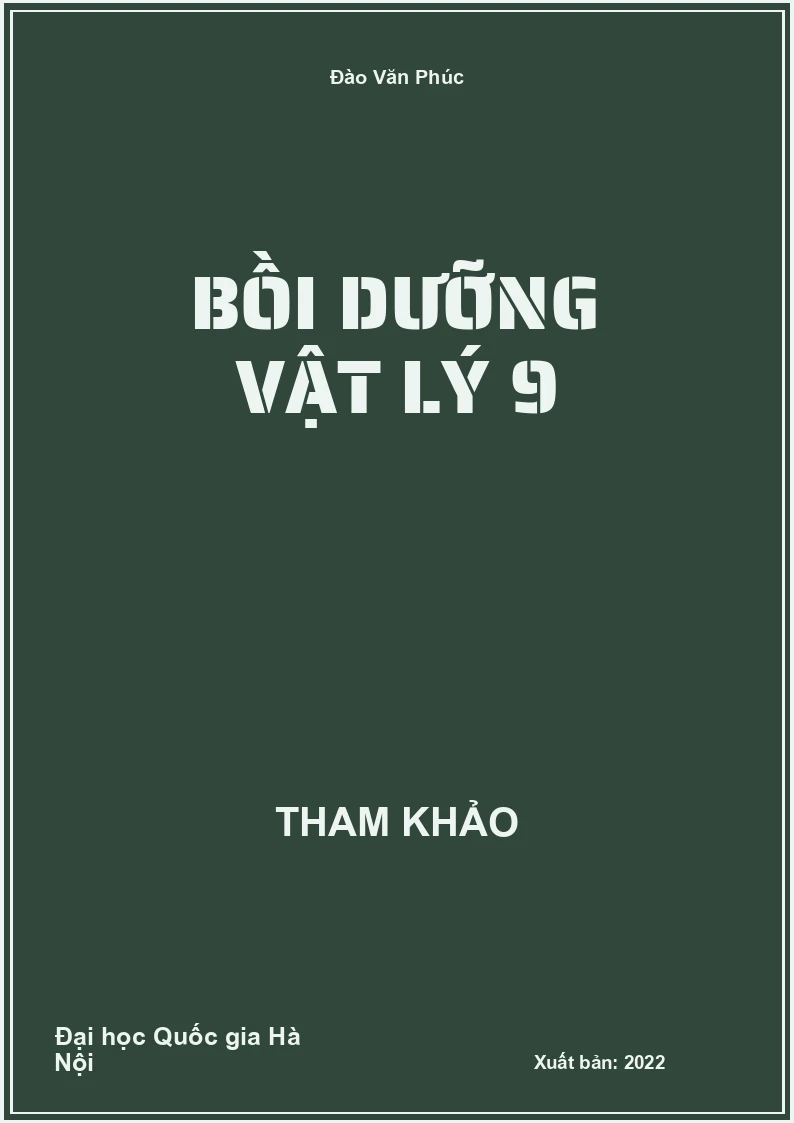 Bồi dưỡng Vật Lý 9