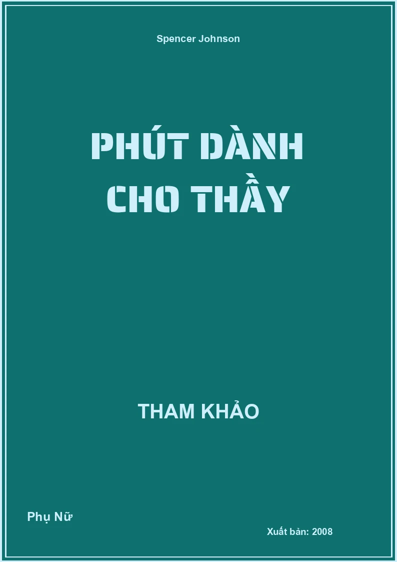 Phút dành cho thầy