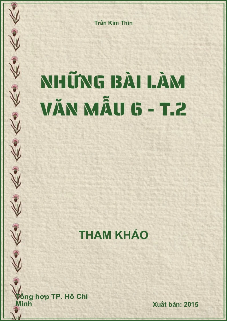Những bài làm Văn mẫu 6 - T.2