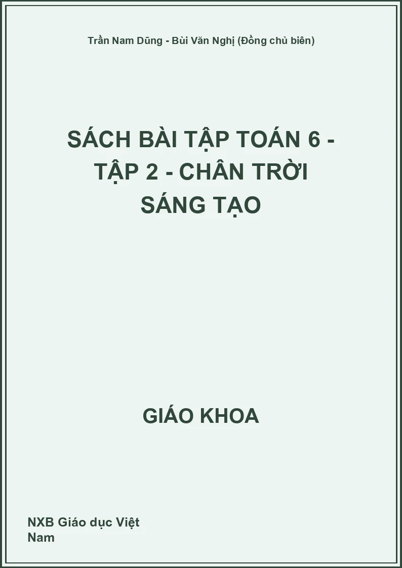 Sách bài tập Toán 6 - Tập 2 - Chân trời sáng tạo