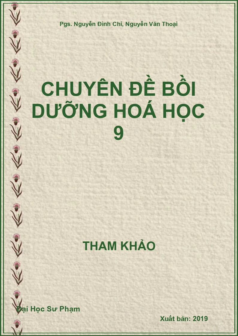 Chuyên đề bồi dưỡng Hoá học 9