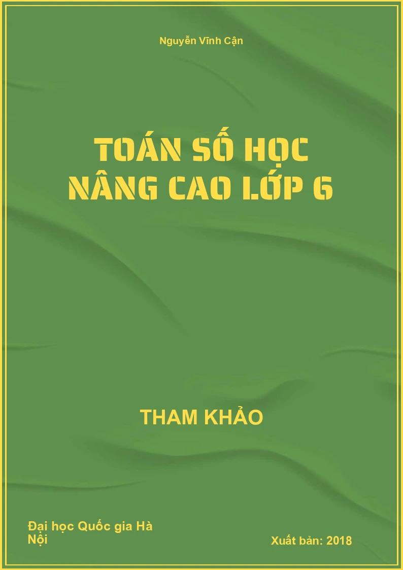 Toán số Học nâng cao lớp 6