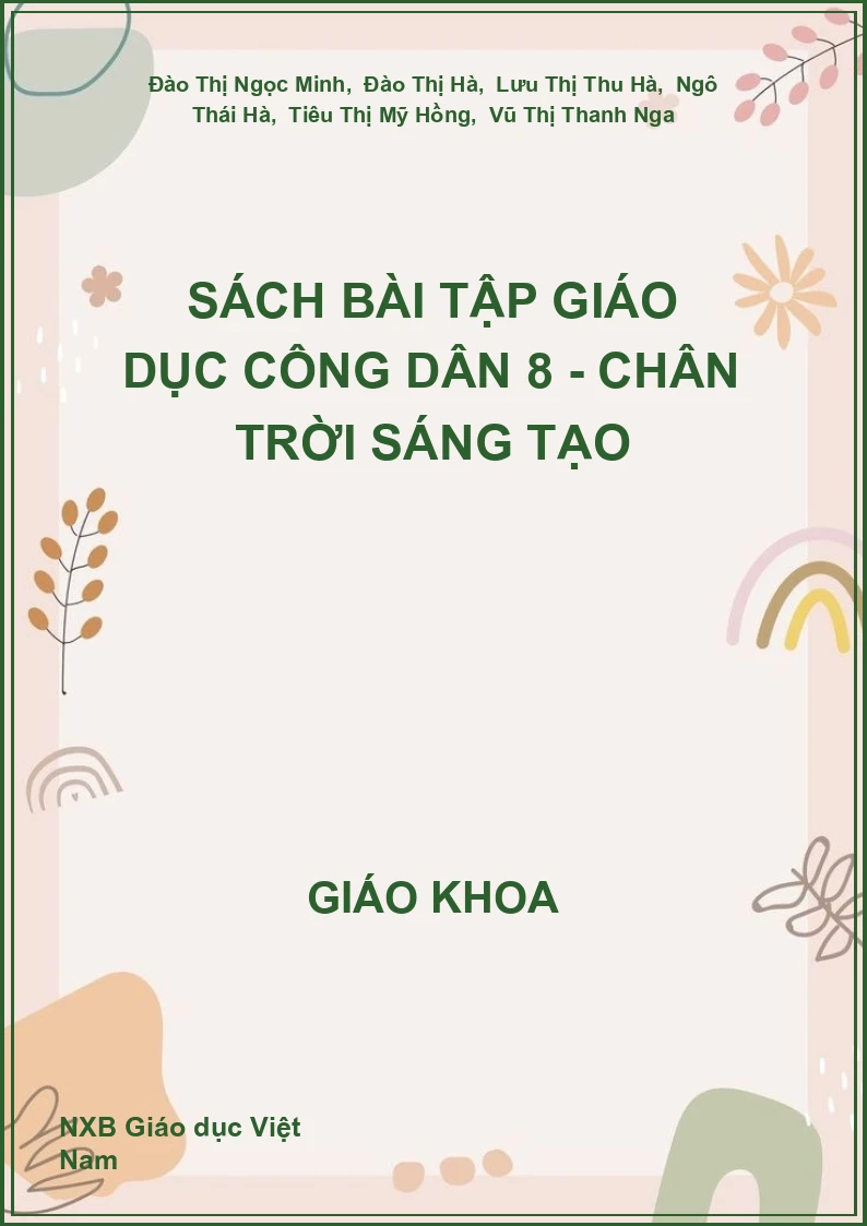 Sách bài tập Giáo dục công dân 8 - Chân trời sáng tạo
