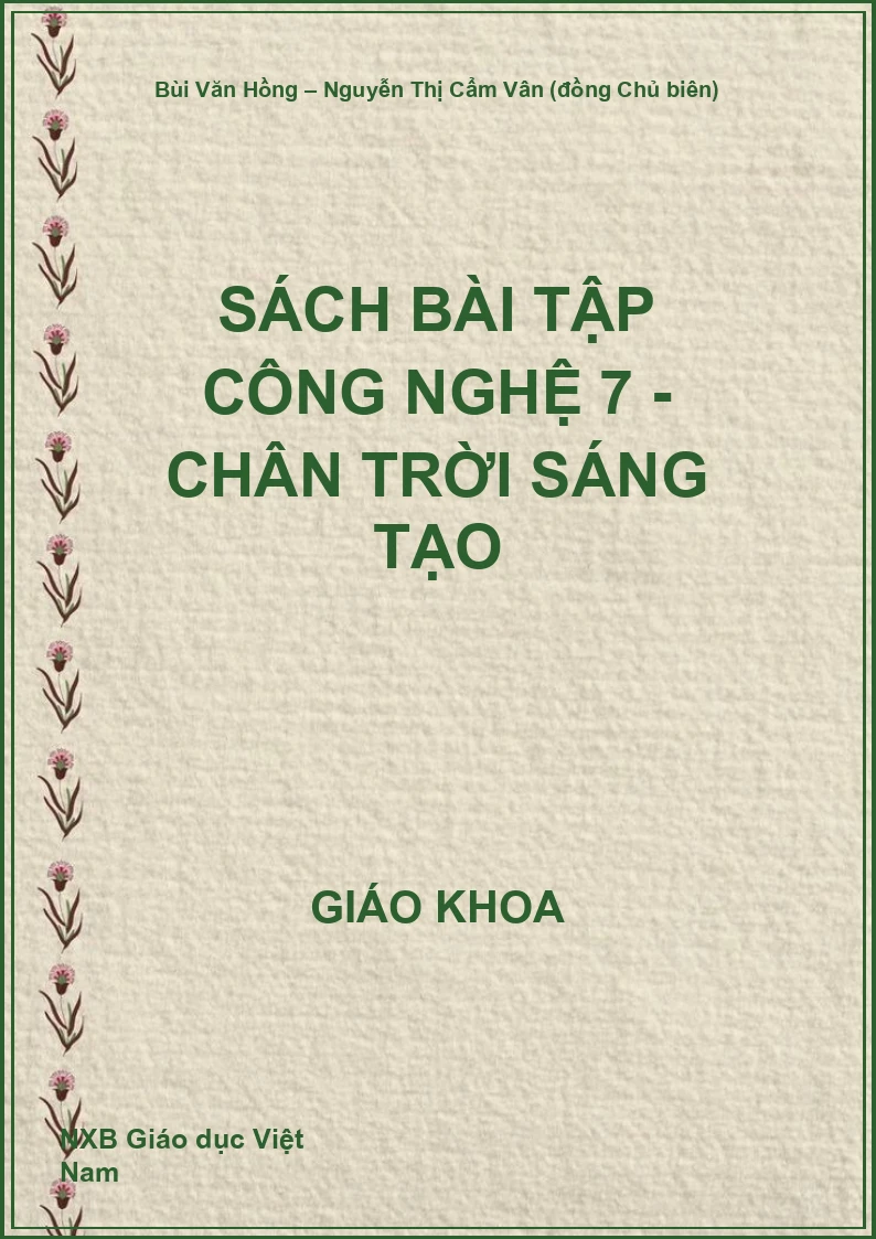 Sách bài tập Công nghệ 7 - Chân trời sáng tạo