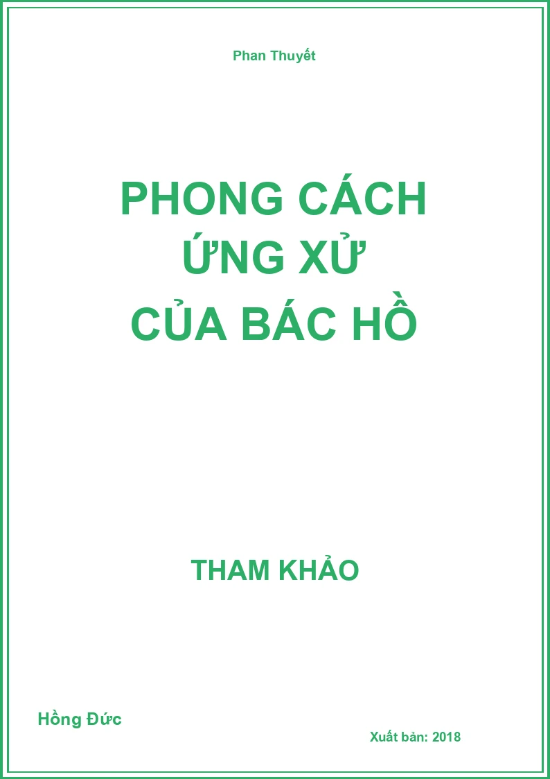 Phong cách ứng xử của Bác Hồ