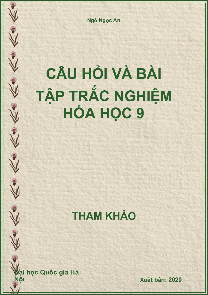 Câu hỏi và bài tập trắc nghiệm Hóa học 9
