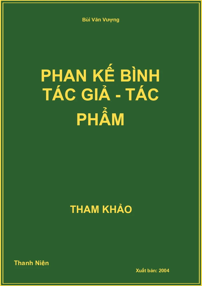 Phan Kế Bình tác giả - tác phẩm