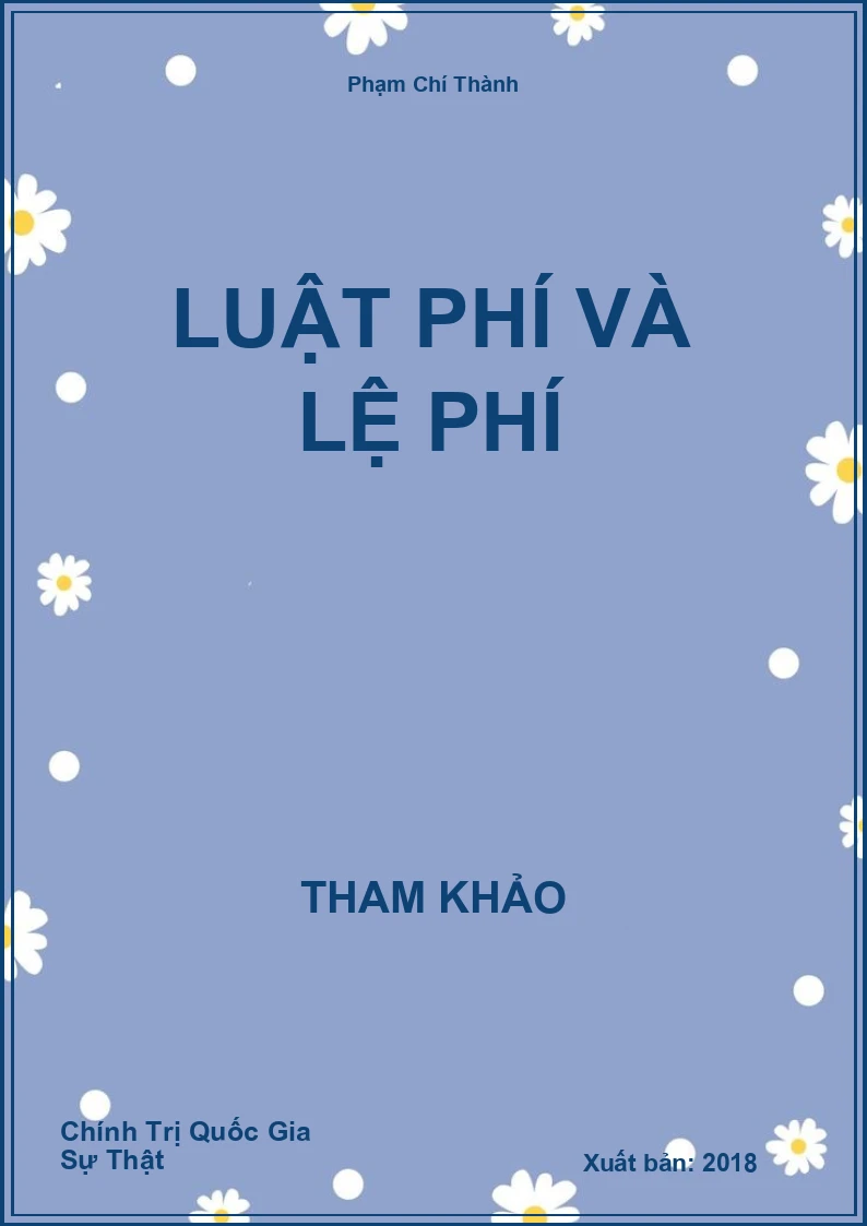 Luật phí và lệ phí