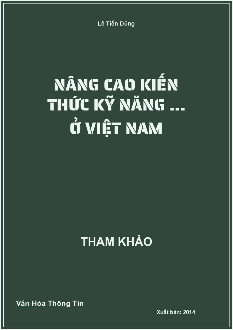 Nâng cao kiến thức kỹ năng ... ở Việt Nam