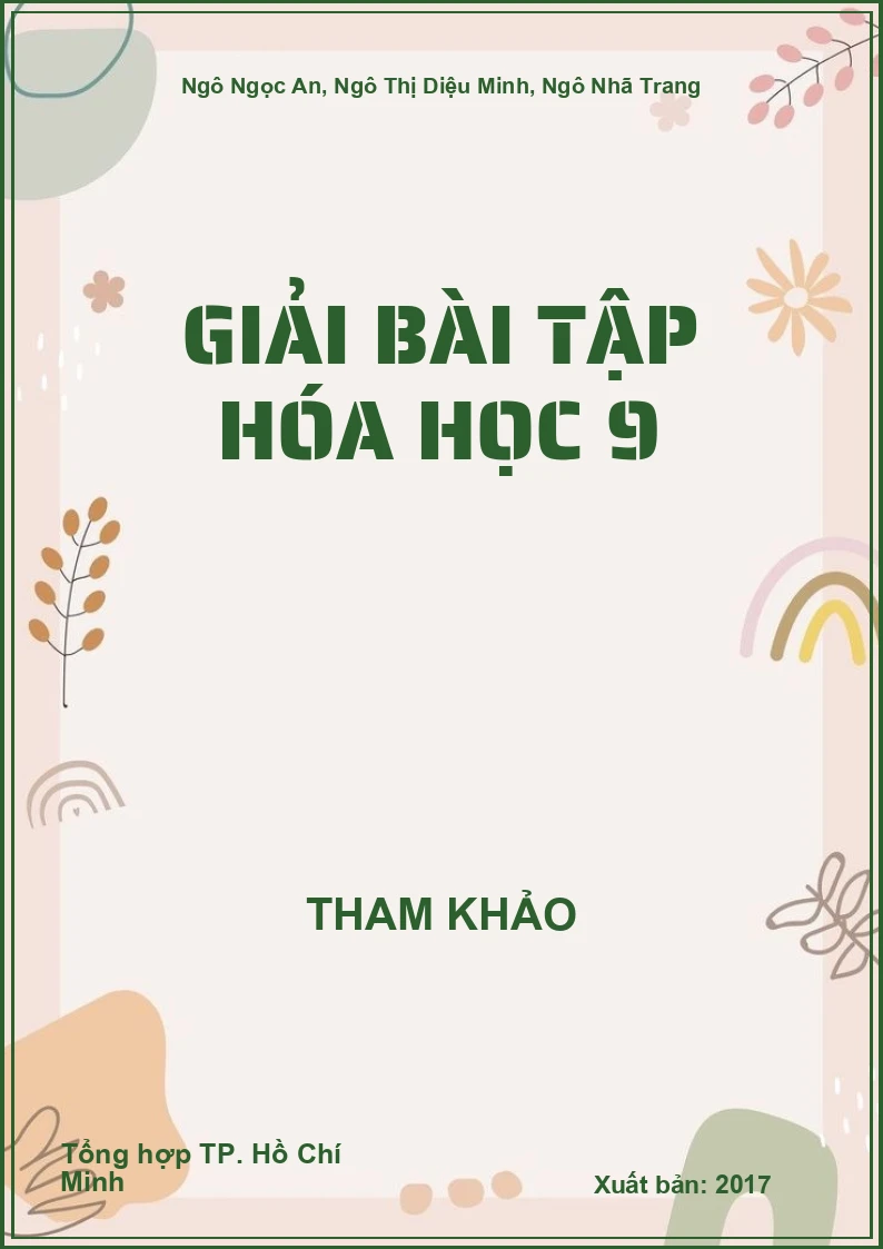 Giải bài tập hóa học 9