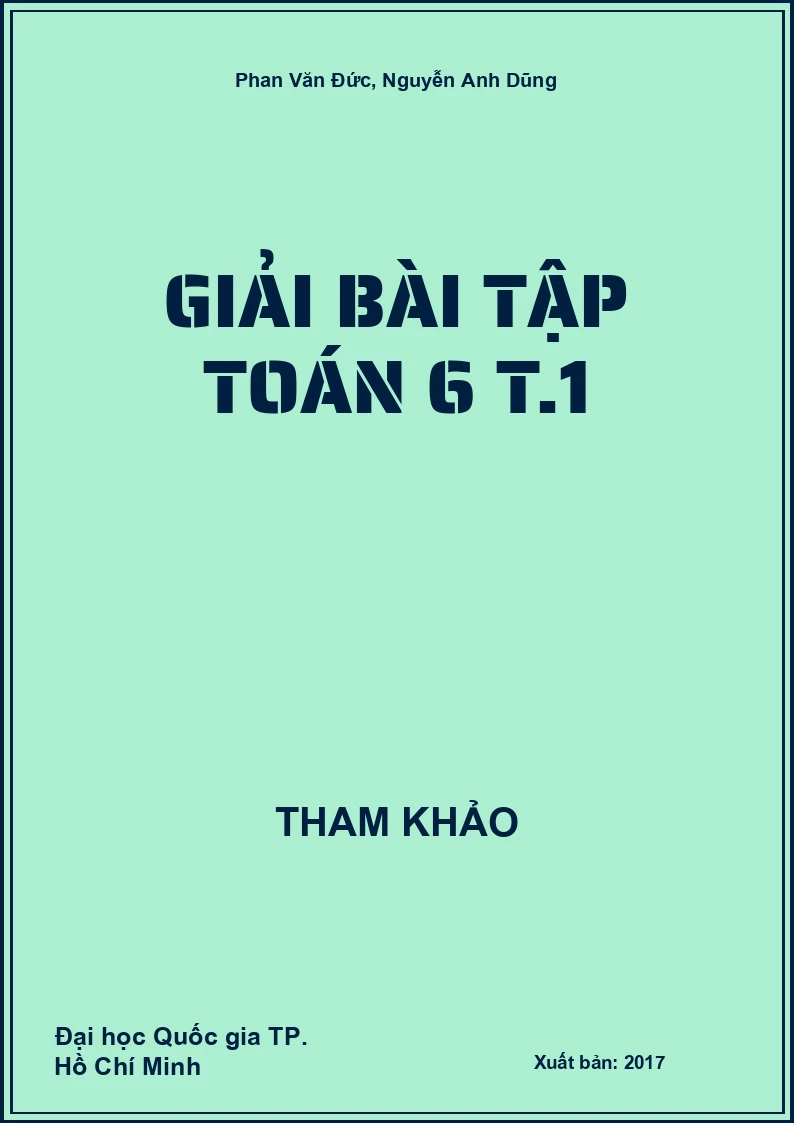 Giải bài tập Toán 6 T.1