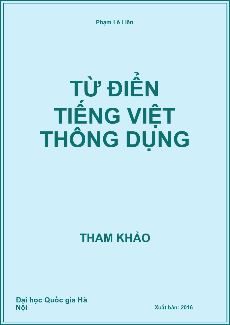 Từ điển Tiếng Việt thông dụng