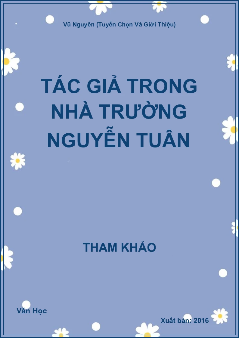 Tác giả trong nhà trường Nguyễn Tuân