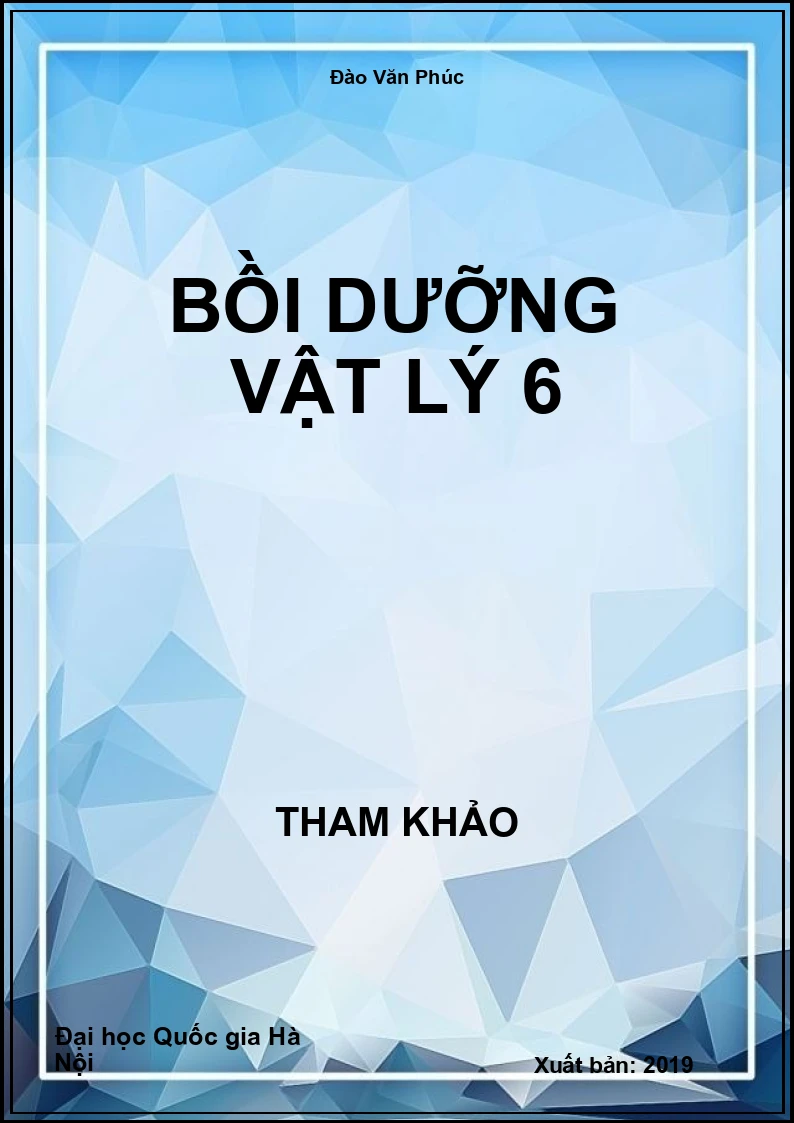 Bồi dưỡng Vật Lý 6