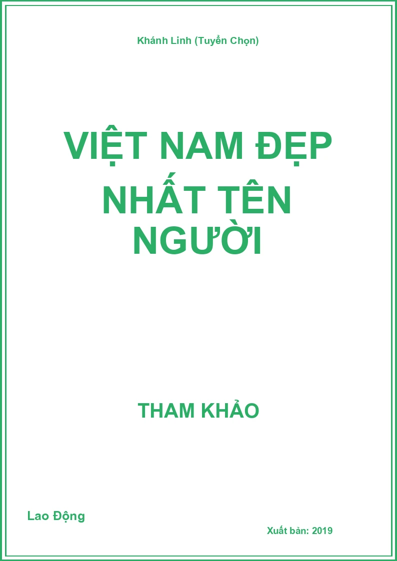 Việt Nam đẹp nhất tên Người