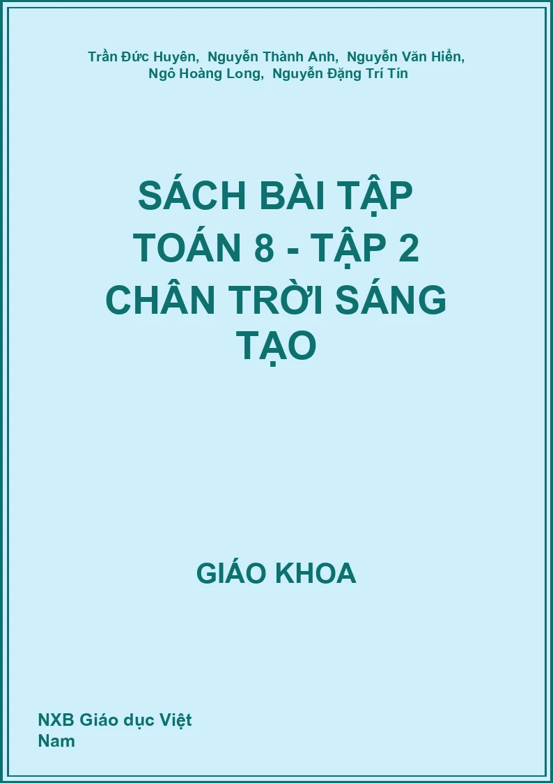 Sách bài tập Toán 8 - Tập 2 Chân trời sáng tạo