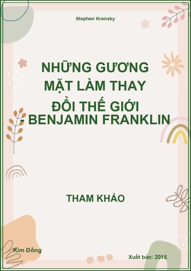 Những gương mặt làm thay đổi thế giới - Benjamin Franklin
