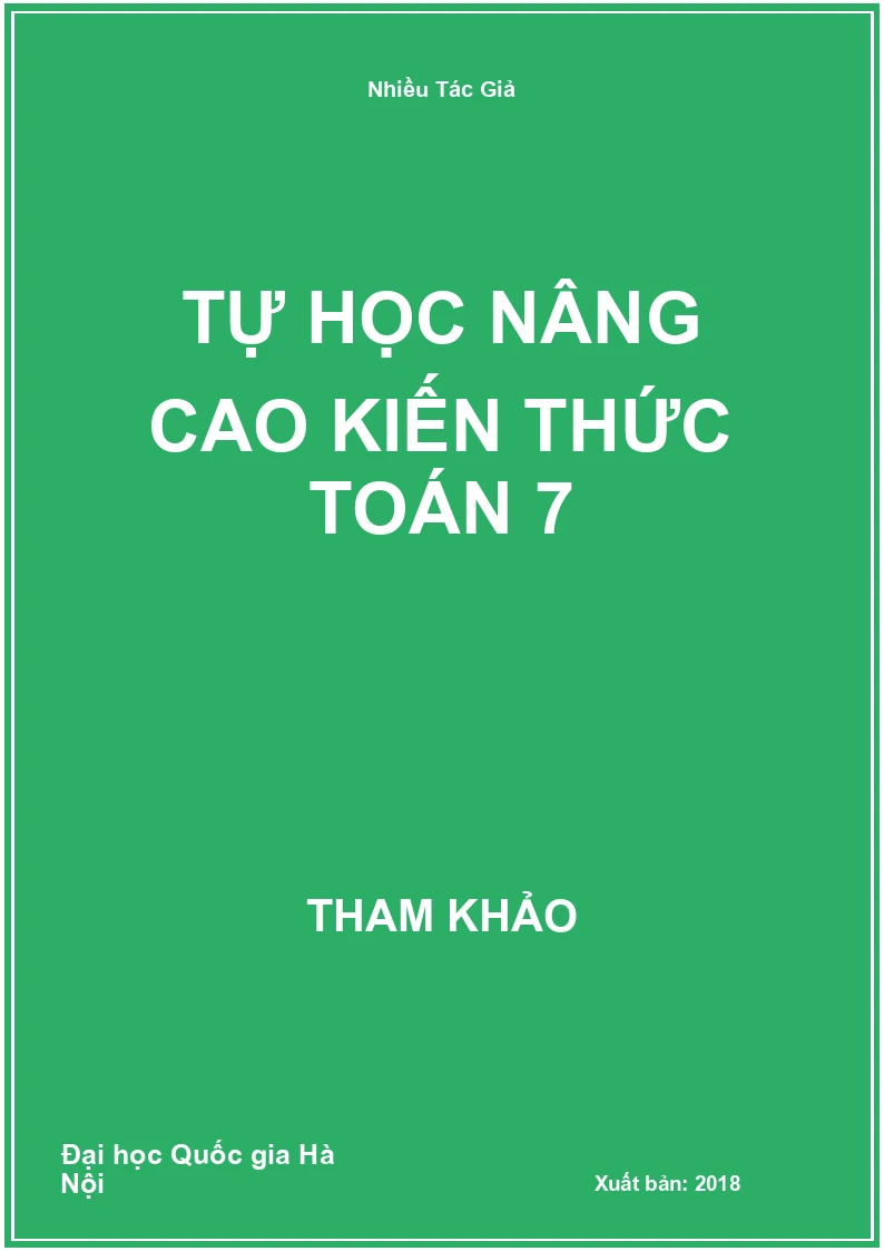 Tự Học Nâng Cao Kiến Thức Toán 7