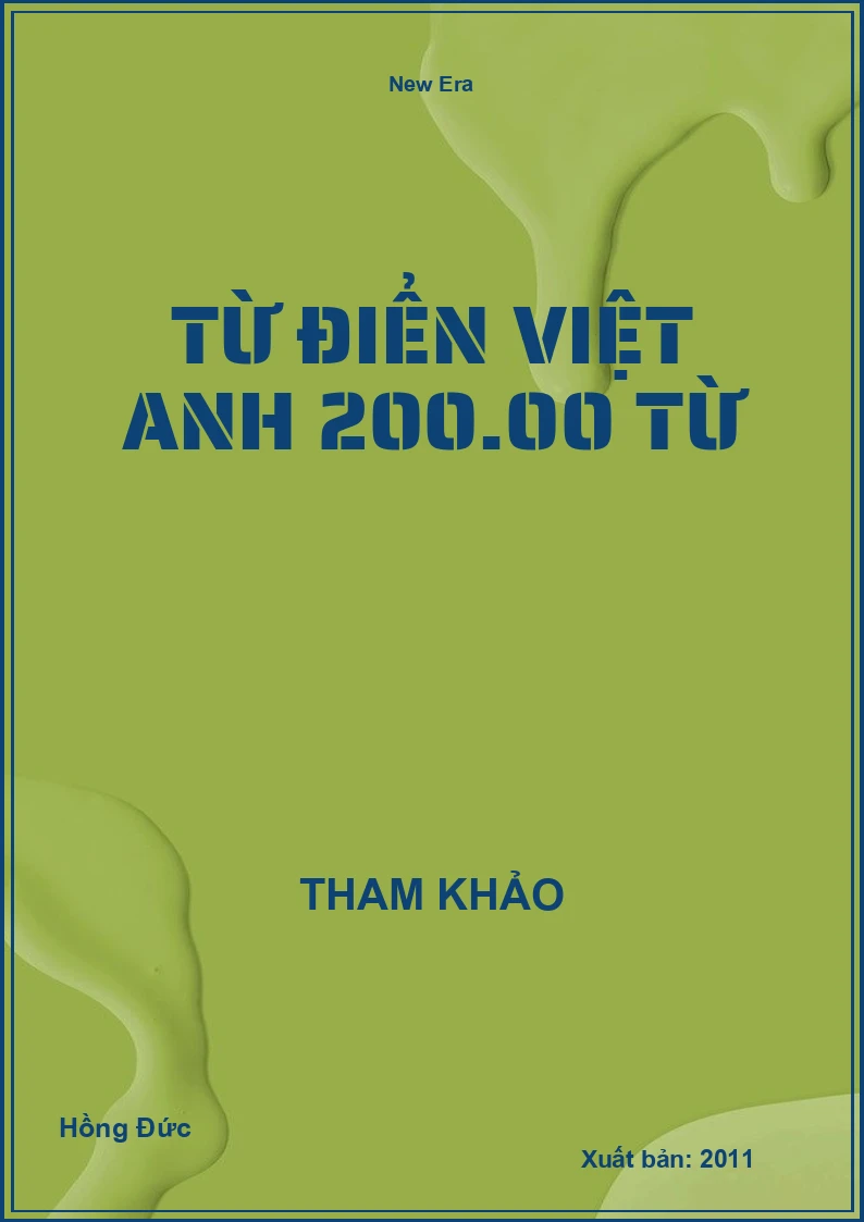 Từ điển Việt Anh 200.00 từ