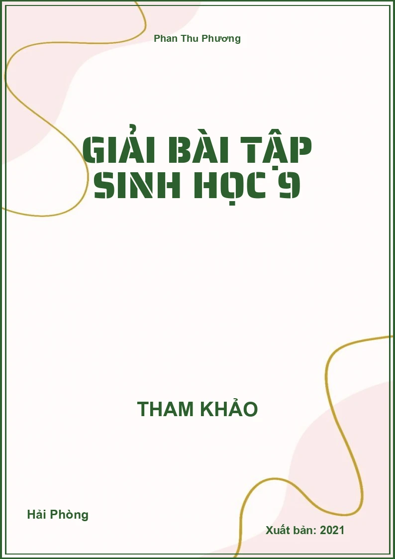 Giải bài tập Sinh Học 9
