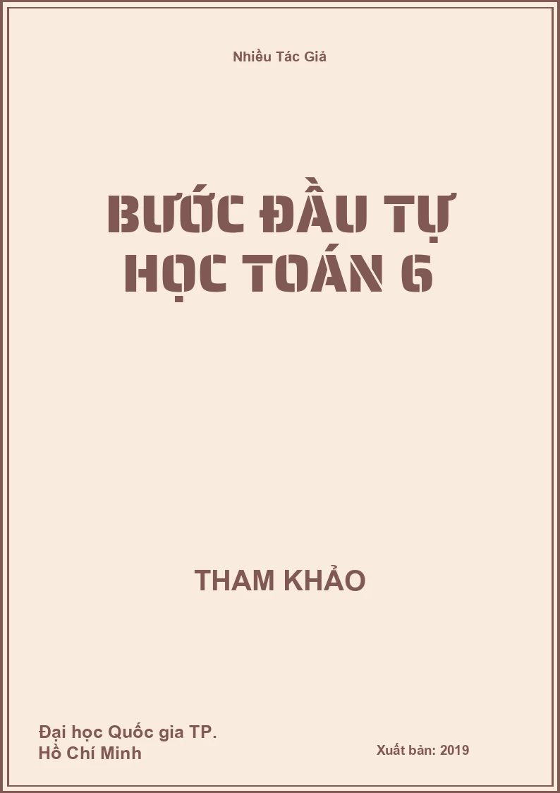 Bước đầu tự học Toán 6