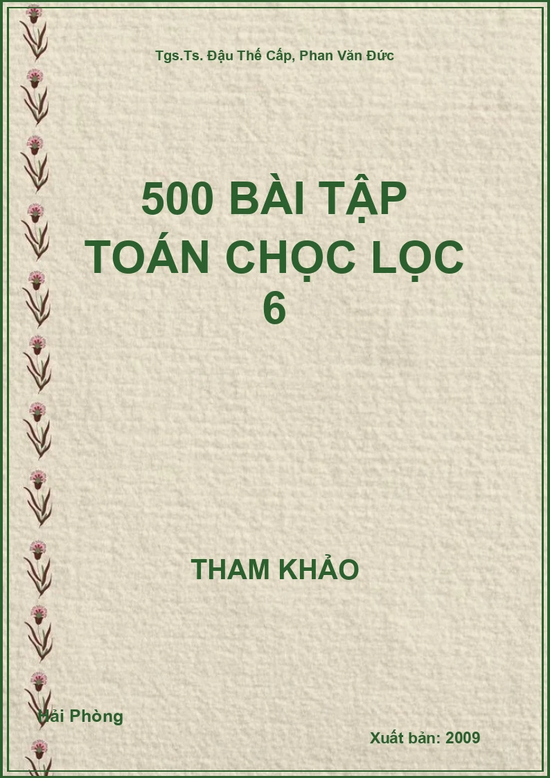 500 bài tập Toán chọc lọc 6