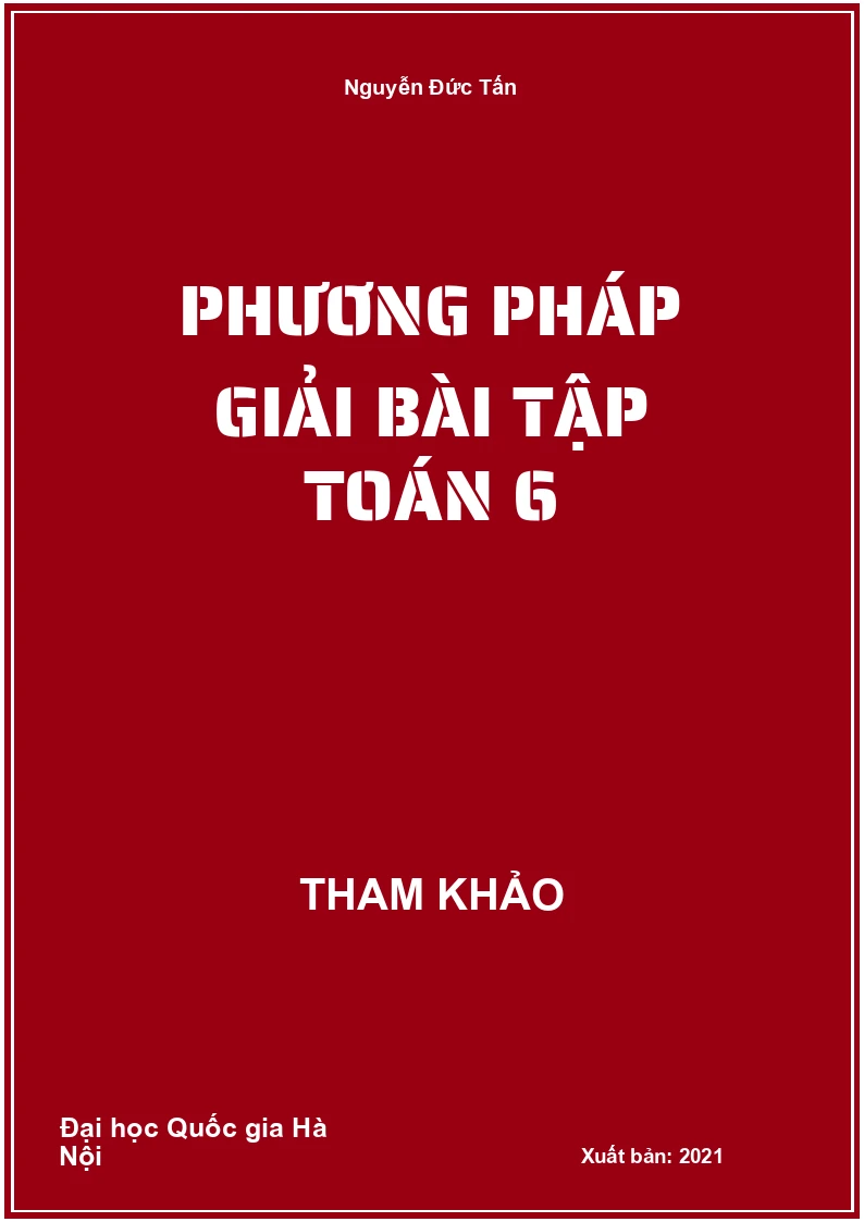 Phương pháp giải bài tập Toán 6