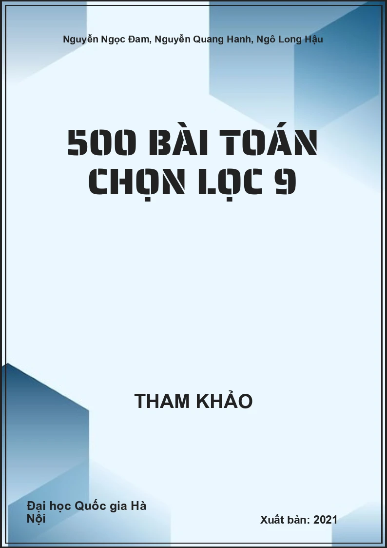 500 bài Toán chọn lọc 9