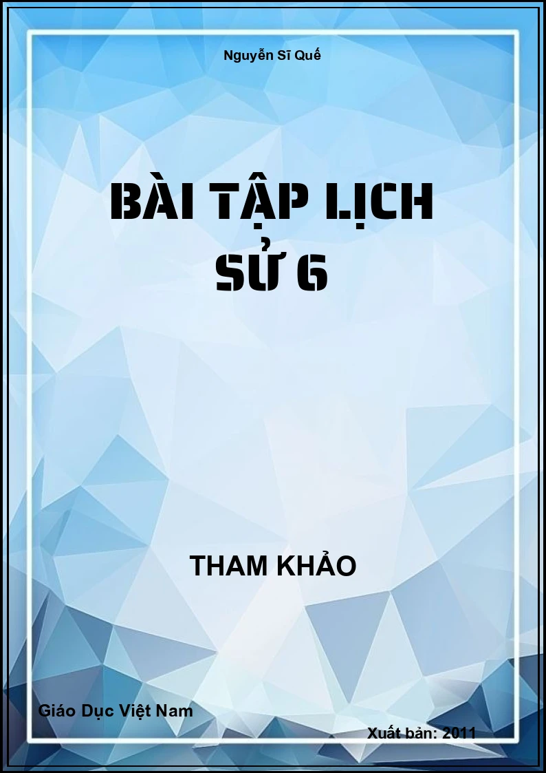 Bài tập Lịch Sử 6