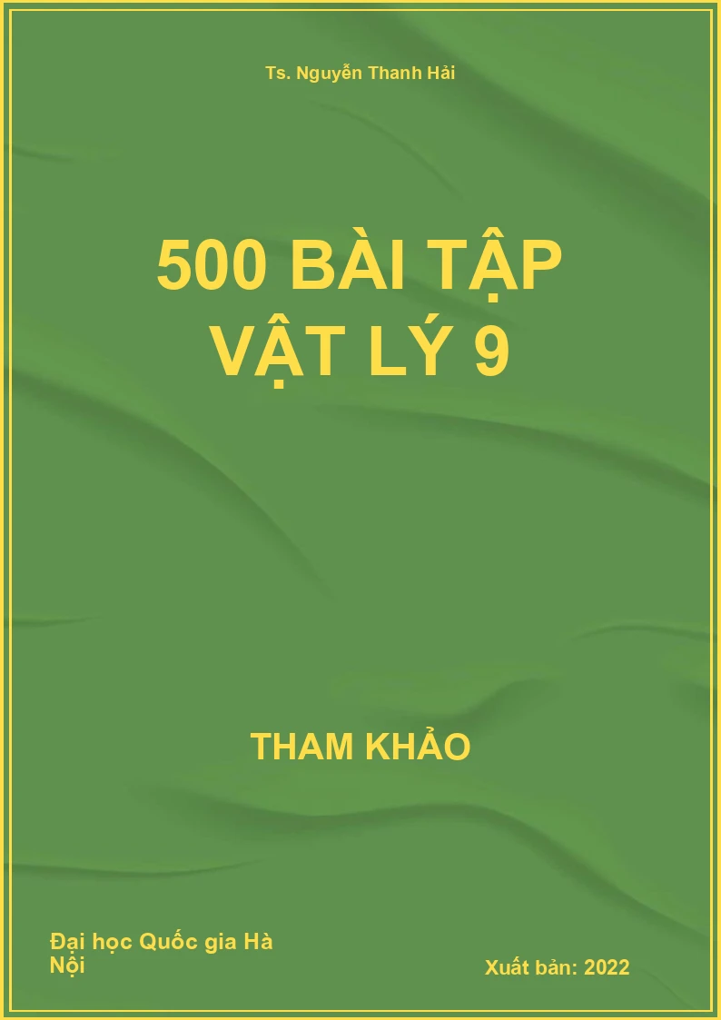 500 bài tập Vật Lý 9