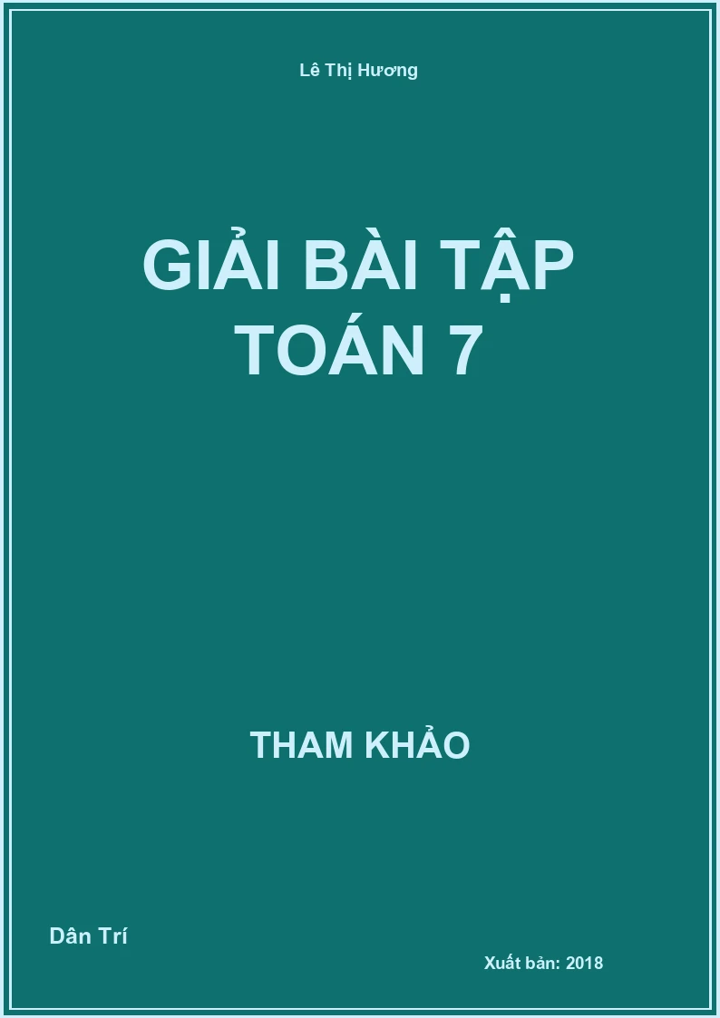 Giải bài tập Toán 7