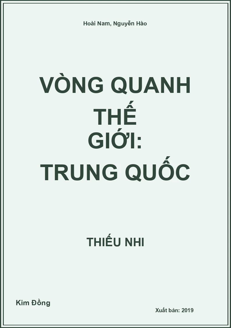 Vòng quanh thế giới: Trung Quốc