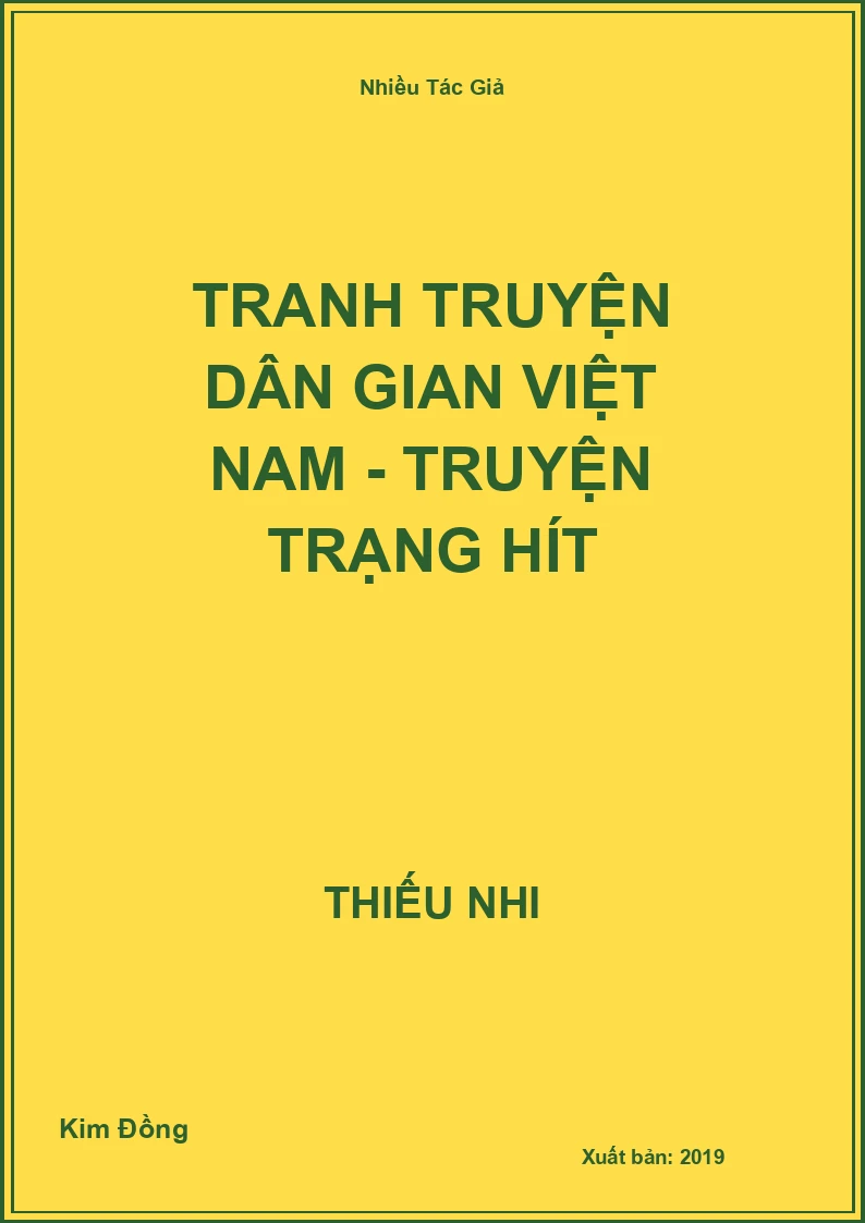 Tranh truyện dân gian Việt Nam - Truyện Trạng Hít
